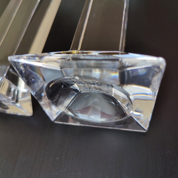 2 Bohemian (Czech Republic) 24% PBO lead crystal candle stick holders - Picture 3 of 16